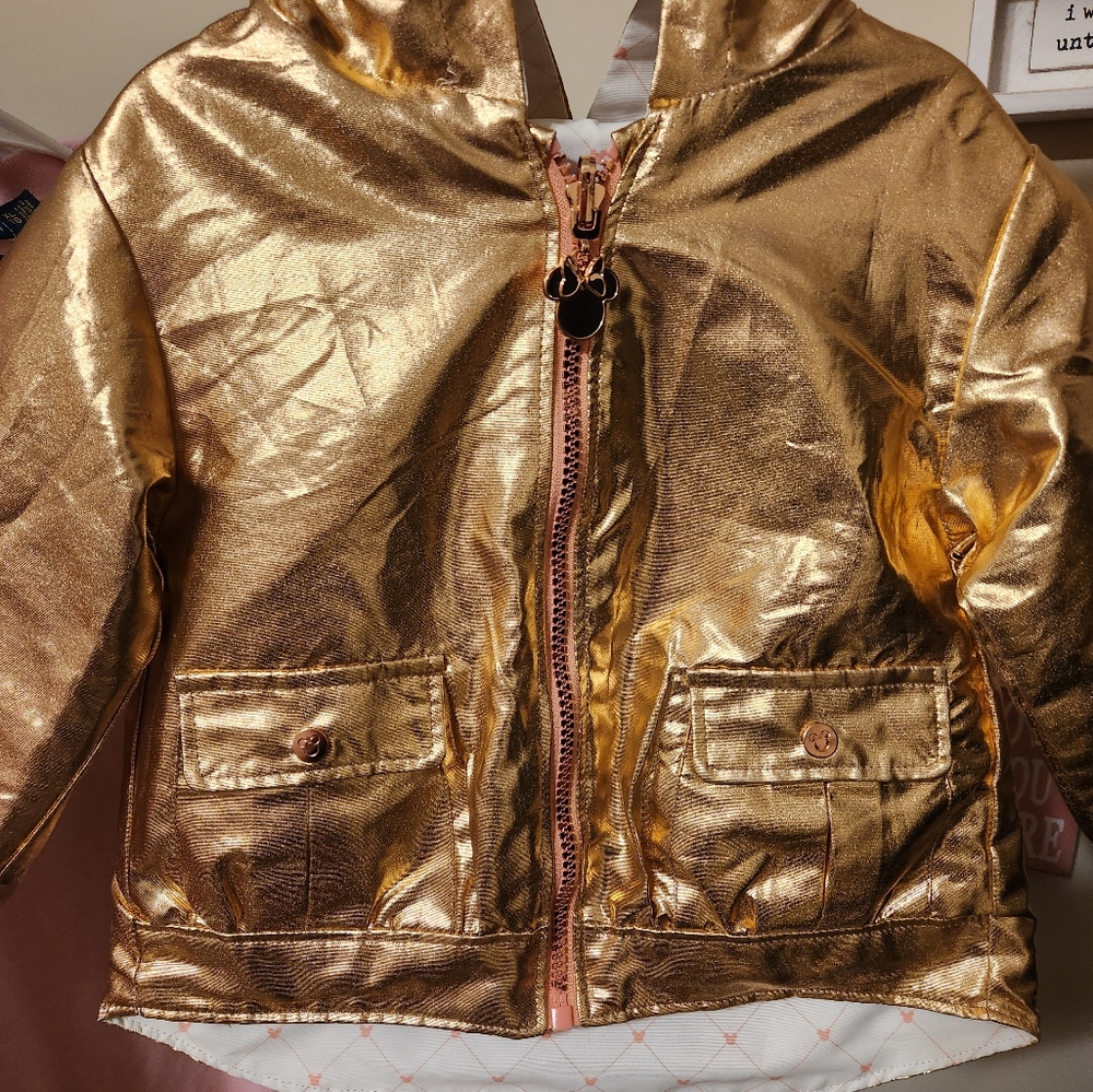 Disney Gold and White Raincoat for Kids - Picture 4 of 6